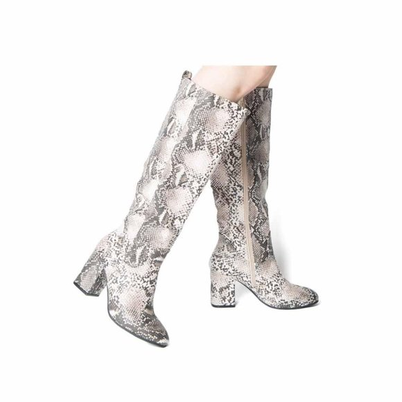 Shoes - Snake Skin Print Booties Size 9 (Last Pair Sale)